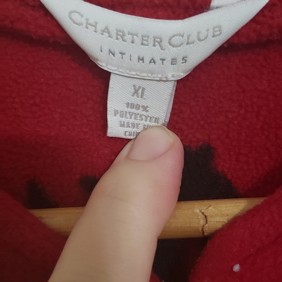 Charter club fleece scottie dog robe - Picture 2 of 3